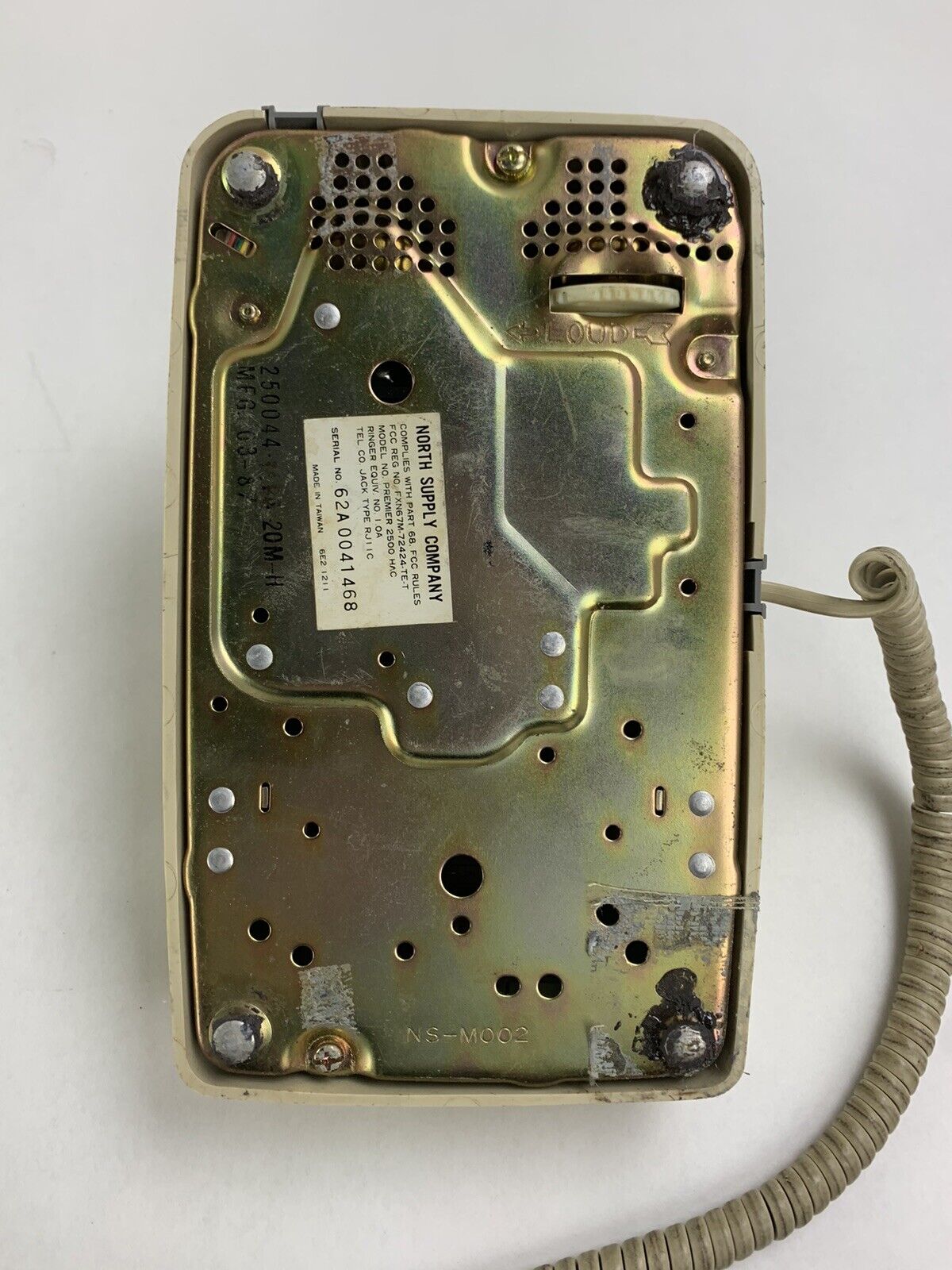 Vintage North Supply Company Premier 2500 HAC Push-Button Telephone