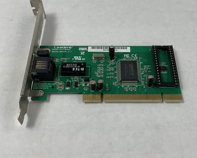 Linksys GEM1578 Rev.AA EtherFast 10/100 LNE100TX LAN PCI Card (Lot of 2)