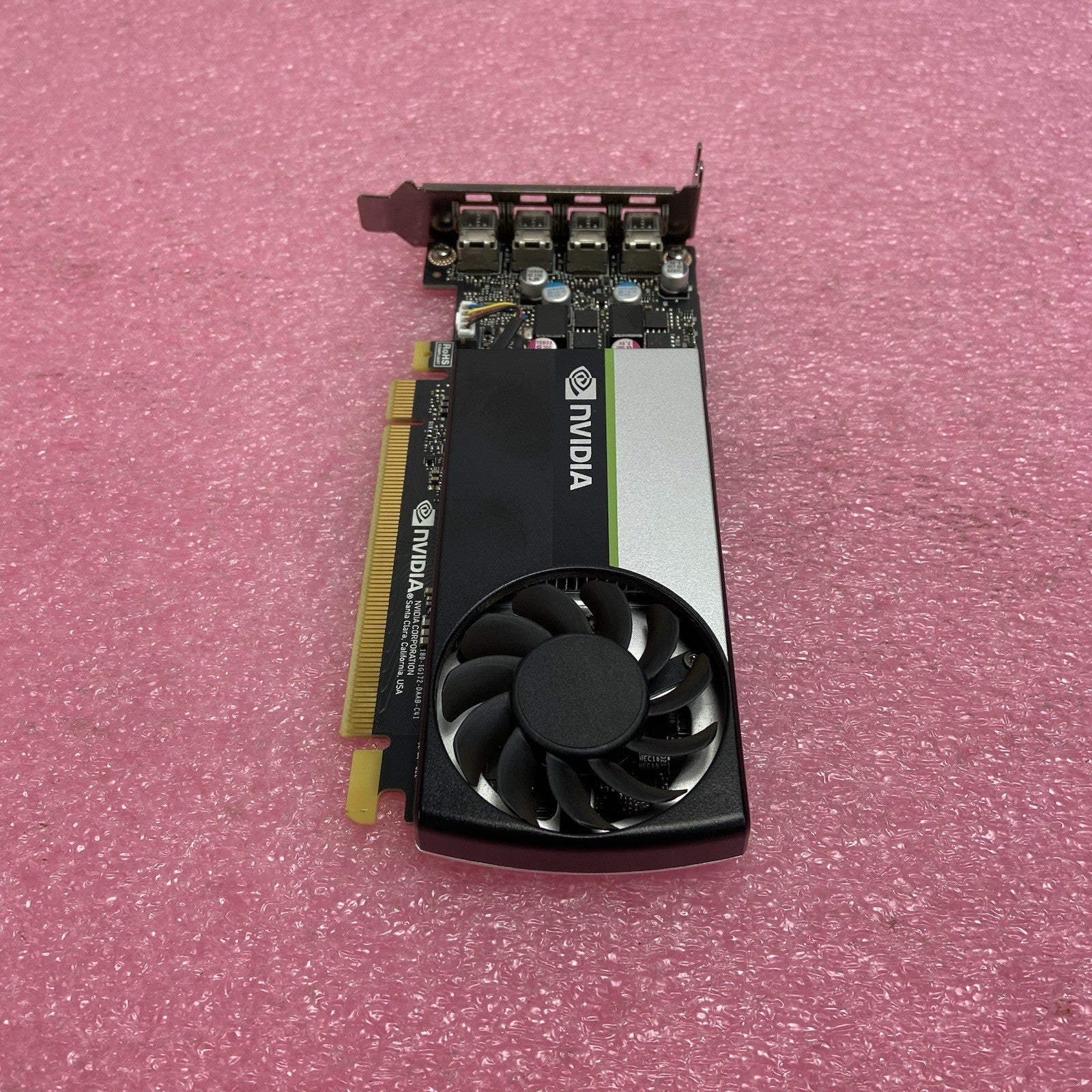 PNY Nvidia Quadro T1000 4GB GDDR6 PCIe x16 Mini DP x4 Low Profile Graphics Card1
