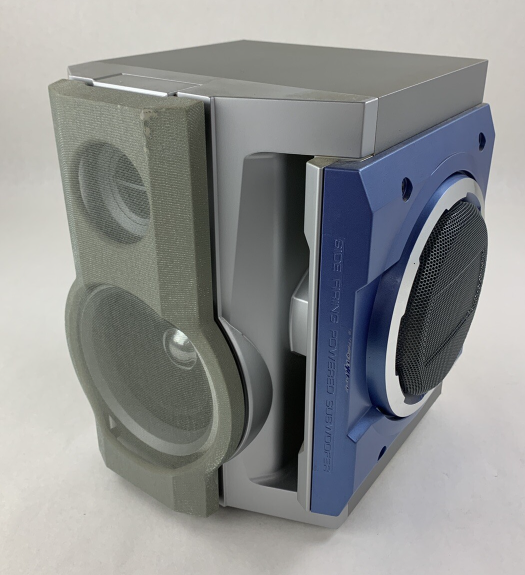 Sharp CP-BA300 Speaker with Integrated Subwoofer Tweeter 250w 6 Ohm Tested