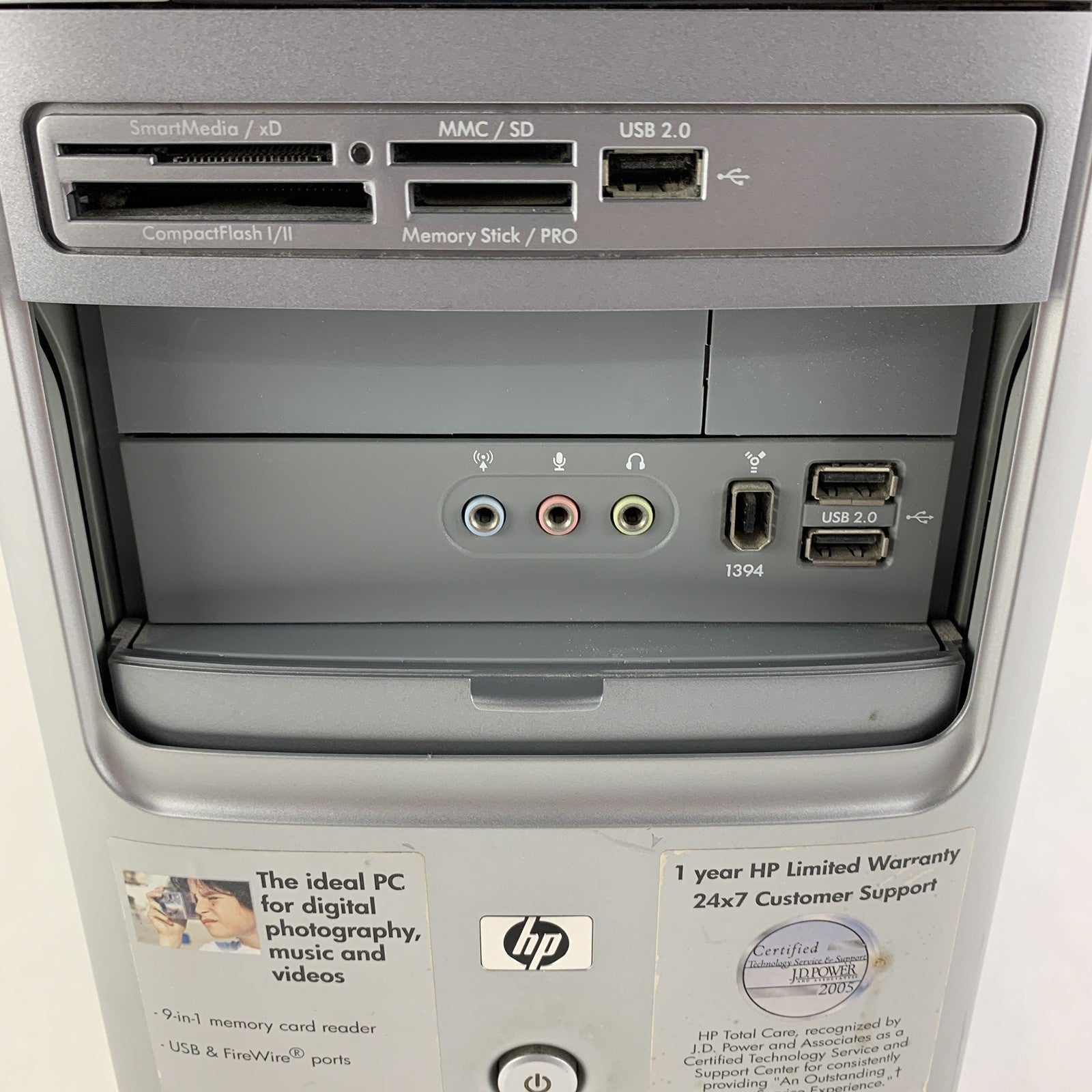 HP Pavilion A1720N MT Core 2 Duo 6300 1.86 GHz 3 GB RAM No HDD No OS
