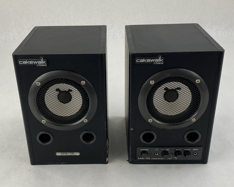 Cakewalk by Roland MA-7A Stereo Micro Monitor Speakers Untested