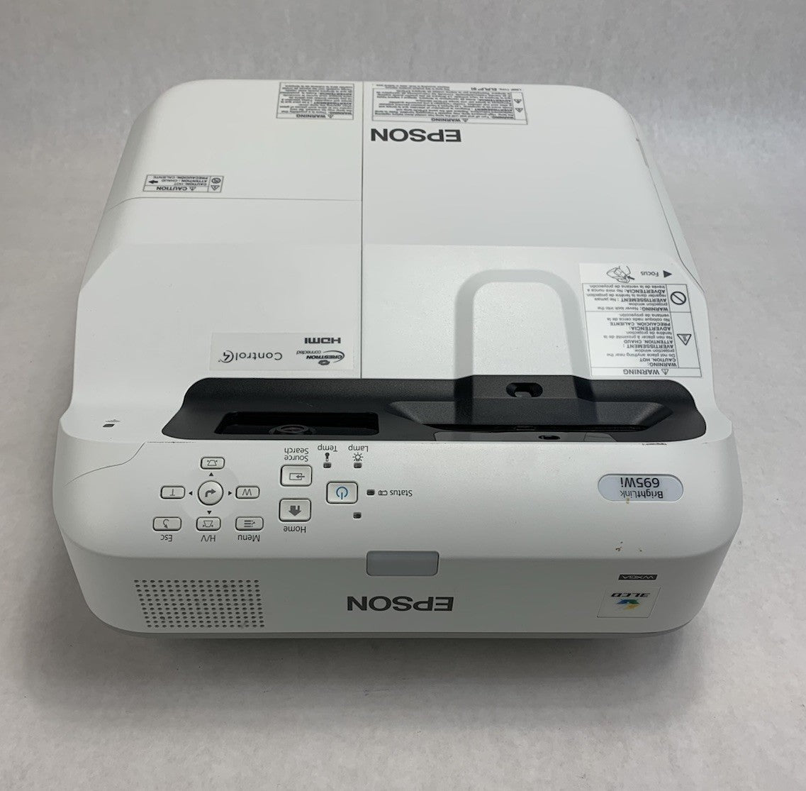 Epson PowerLite 695Wi H740A LCD Lamp Projector 4523 Lamp Hours - No Remote3
