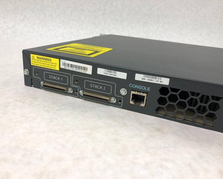 Cisco WS-C3750-24TS-S Catalyst 3750 Series 24 Port Managed Switch