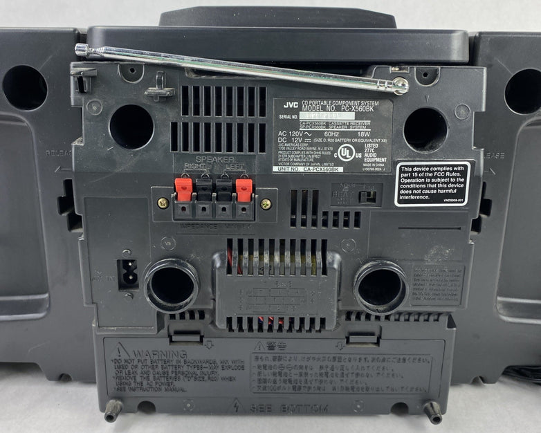 JVC PC-X560BK CD Portable Component System