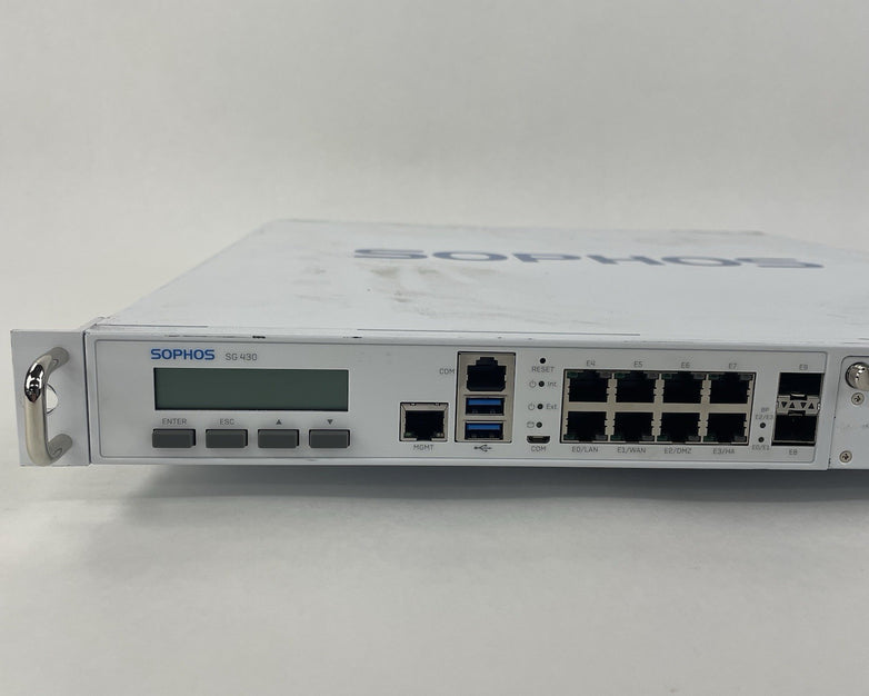 Sophos SG 430 16GB Ram Rev 2 Firewall No Ram No HDD No OS - Tested