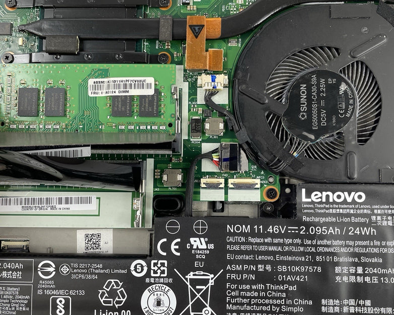 Lenovo ThinkPad T470 14" i5-6300U 2.40 GHz 8 GB RAM No SSD/OS/AC