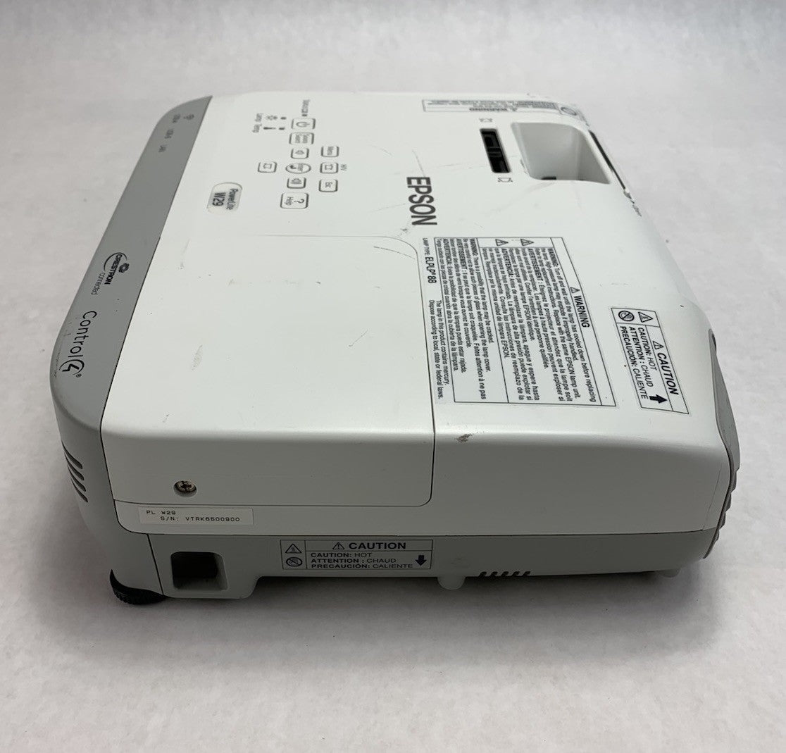 Epson PowerLite W29 H690A LCD Lamp Projector 1131 Lamp Hours - No Remote5