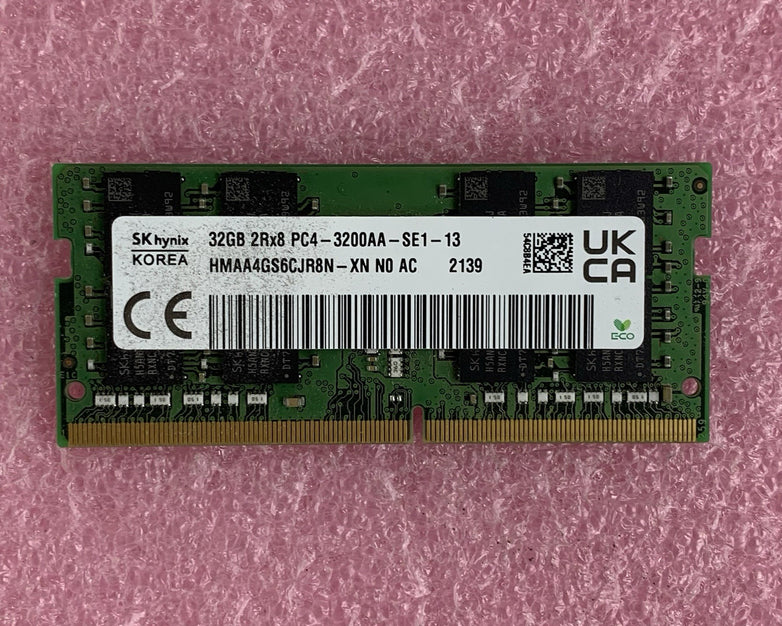 SK Hynix HMAA4GS6CJR8N-XN 32 GB DDR4 SDRAM DIMM PC4-3200AA 288-Pin Laptop Ram