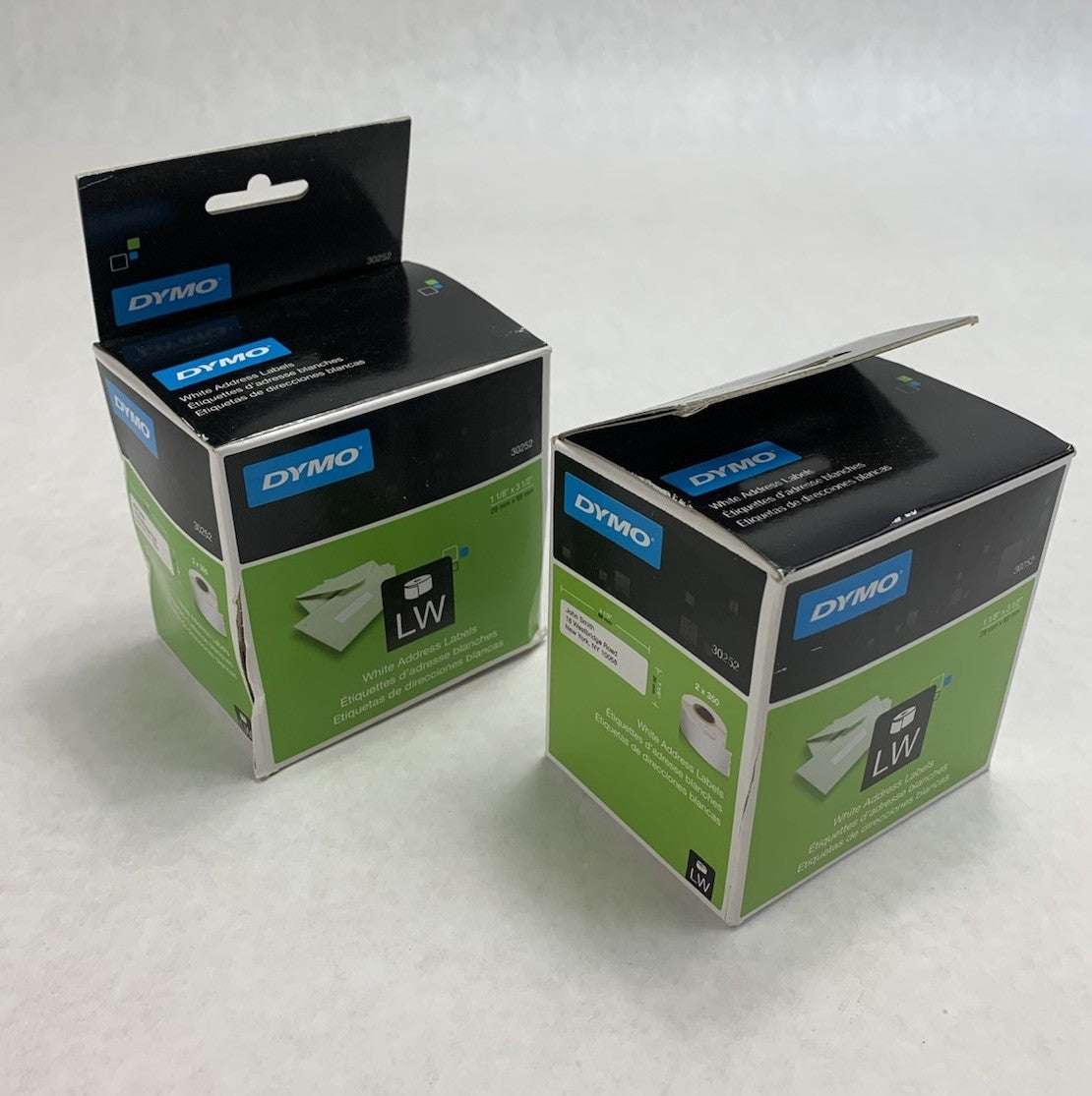 Dymo 30252 28mm x 89mm White Address Labels (Lot of 2)0