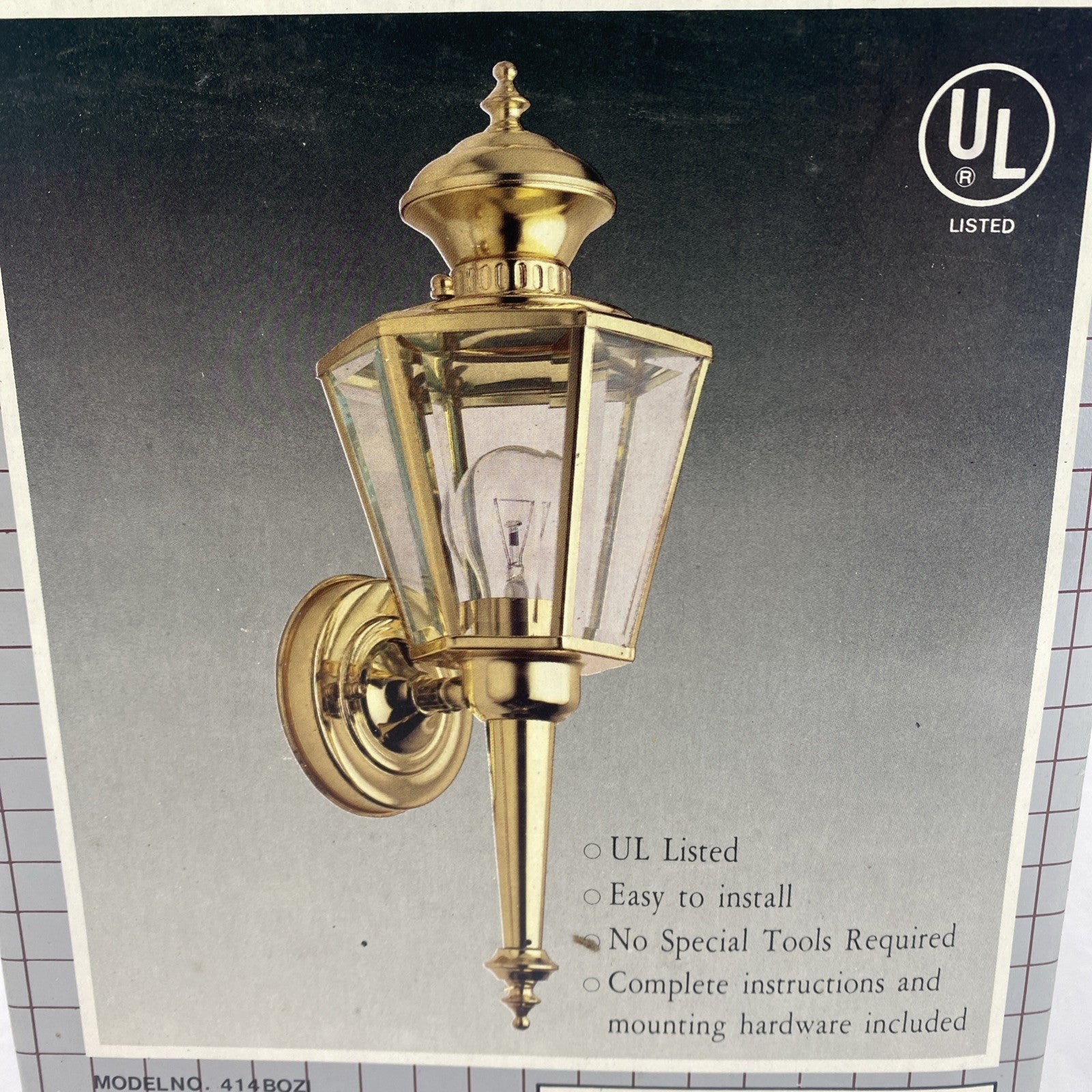 Catalina 414BOZI Lighting Lantern Bright Brass Color3