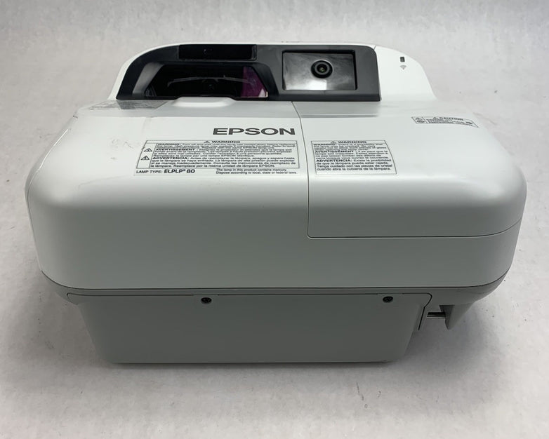 Epson BrightLink 595Wi H599A LCD Lamp Projector 1221 Lamp Hours - No Remote