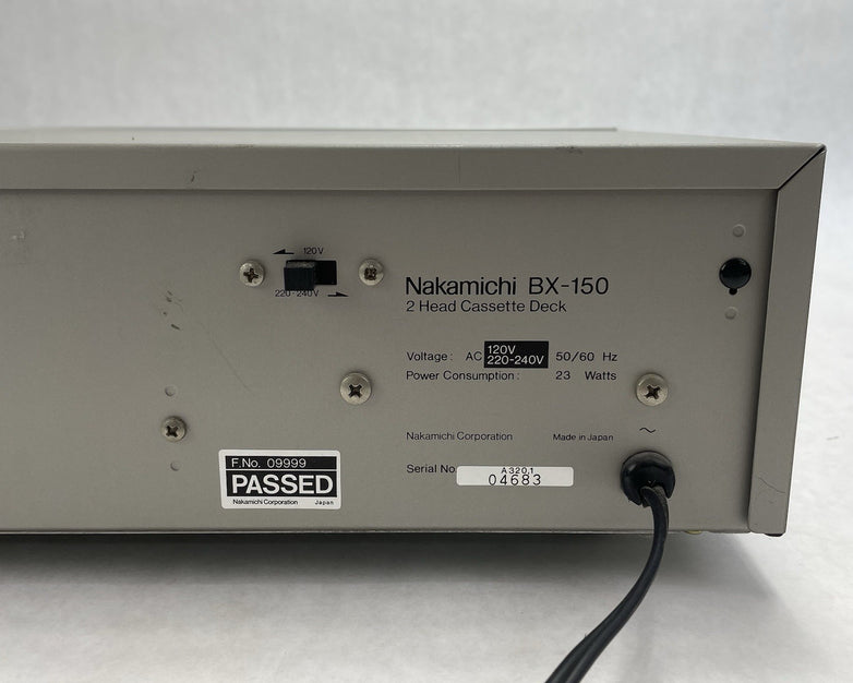 Nakamichi BX-150 2 Head Cassette Deck Tested & Working