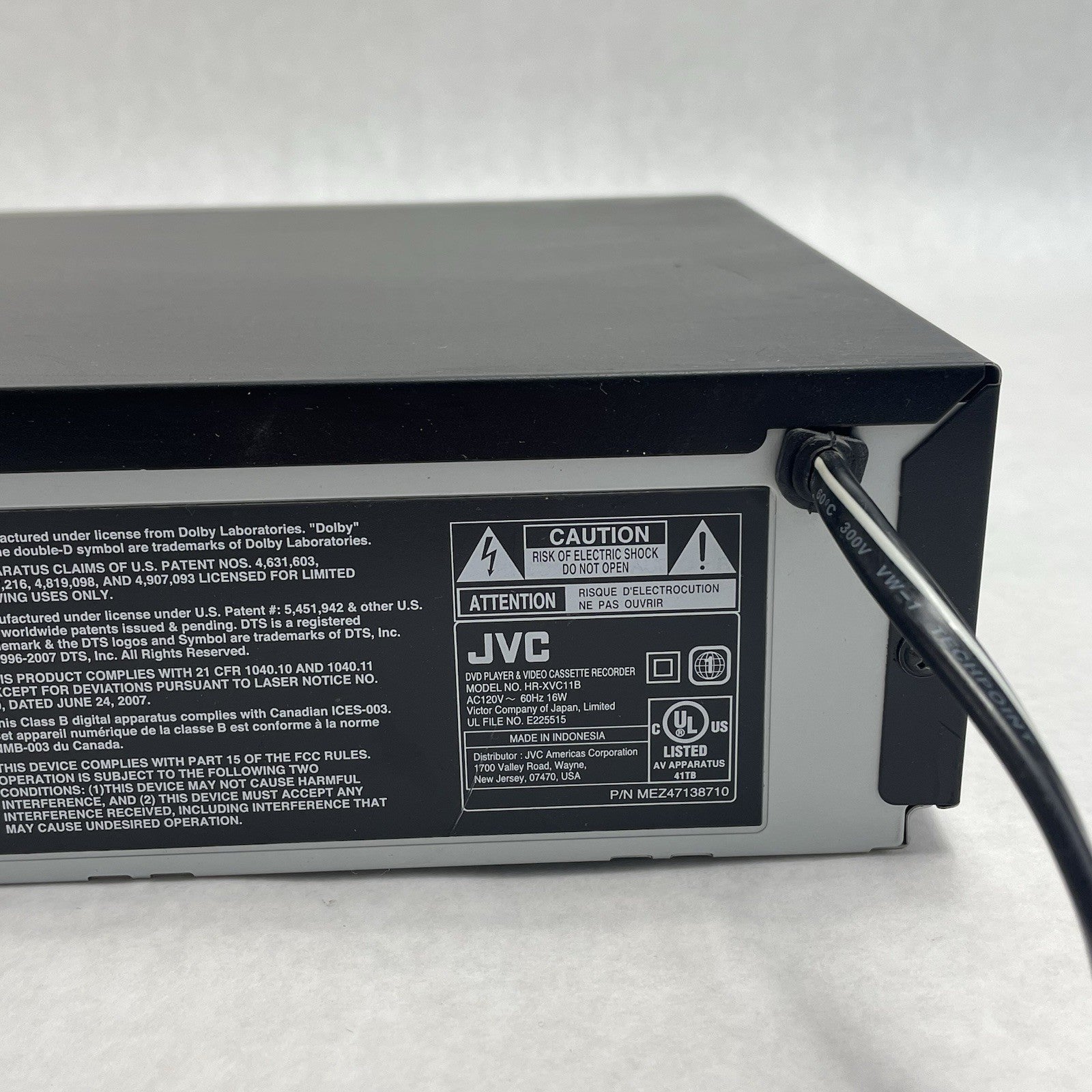 JVC HR-XVC11BJ DVD and VCR Combo Player No Remote Tested/Working8