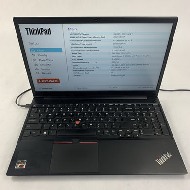 Lenovo ThinkPad E15 Gen 3 15.6" Ryzen 5 5500U 2.1 GHz 8 GB RAM No OS/HDD/AC/Batt