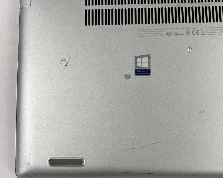 HP ProBook 450 G7 Intel Core i5-10210U 1.60 GHz 16GB RAM 15.6" No SSD No OS