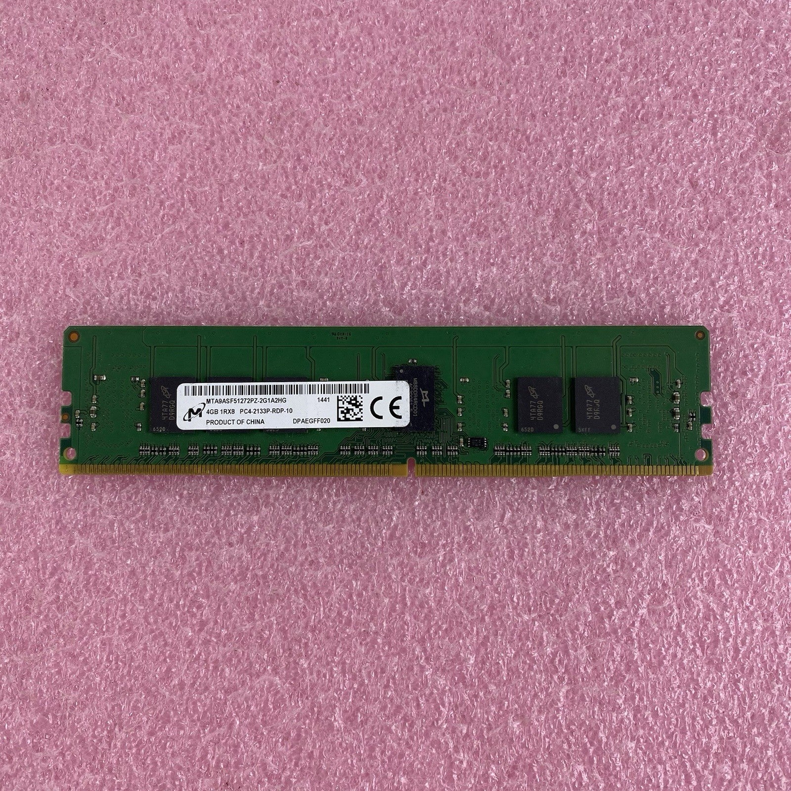 Micron MTA9ASF51272PZ-2G1A2HG 4GB 1RX8 PC4-2133P-RDP-10 Laptop Memory Ram Lot X31