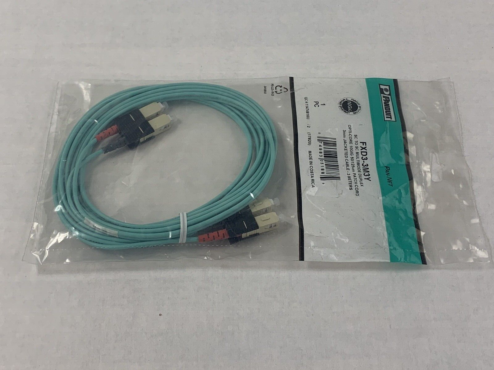 Lot of (4) PANDUIT FXD3-3M3Y / FXD33M3Y (NEW IN BOX)