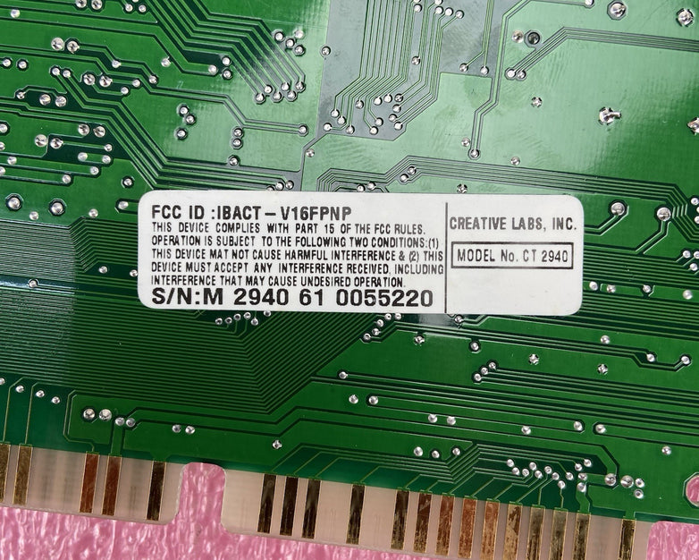 Creative Labs CT2940 Sound Blaster 16 CT2502-SDQ ISA Audio Card