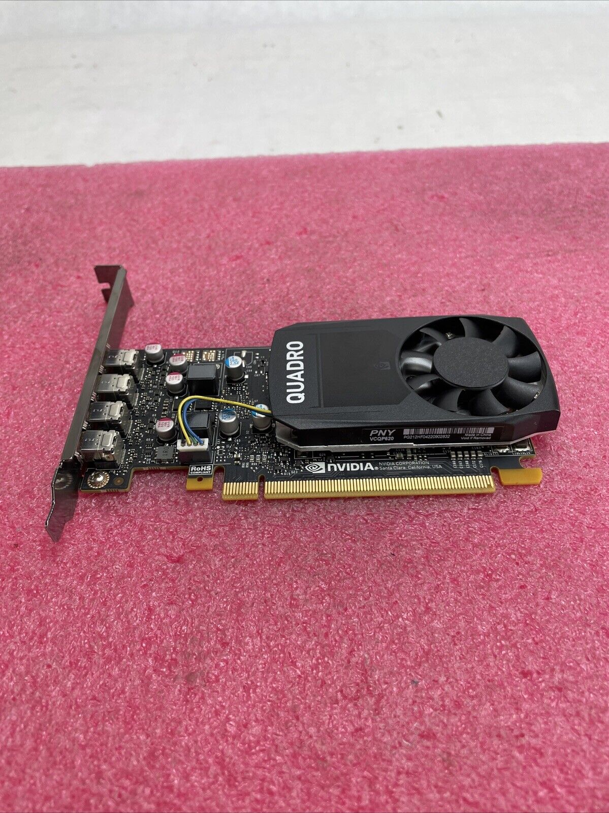 NVIDIA QUADRO P620 2GB GDDR5 PCIE Graphics Card 4x Mini DisplayPort