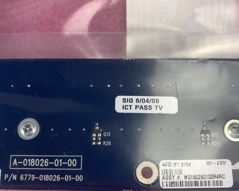 WMS 6779-018026-01-00 BB1 20 Line 5 Digit 7 sec Display Board R04SGMA