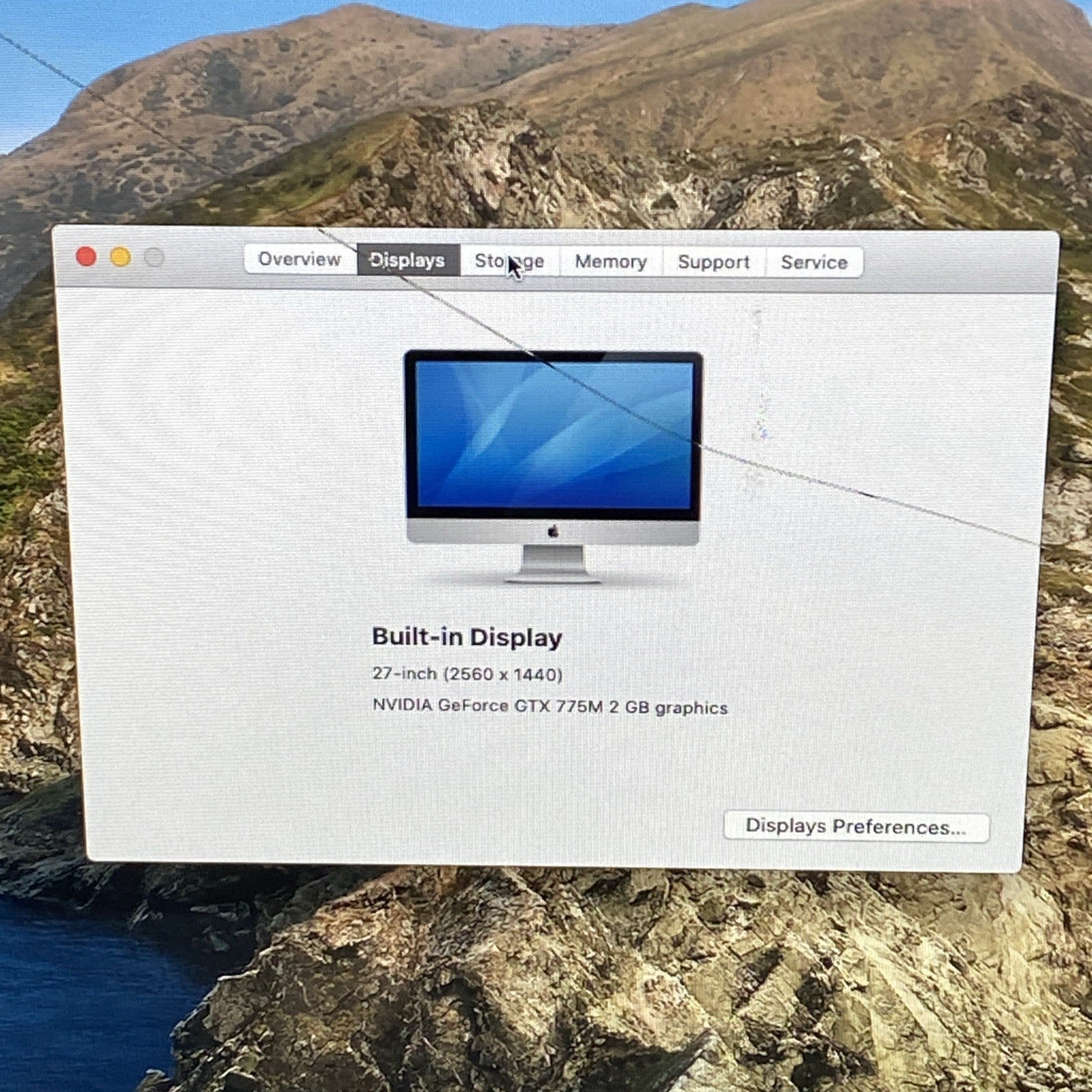 Apple A1419 iMac 2013 27" 3.5GHz Core i7 8GB RAM 1TB HDD macOS 10.15.7