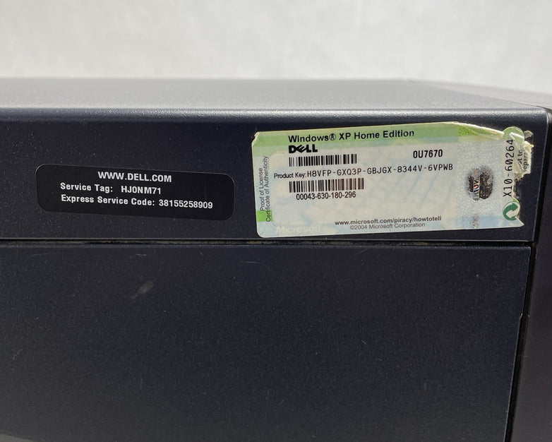 Dell Dimension 3000 MT Intel Pentium 4 3.00 GHz 1 GB Ram No HDD No OS