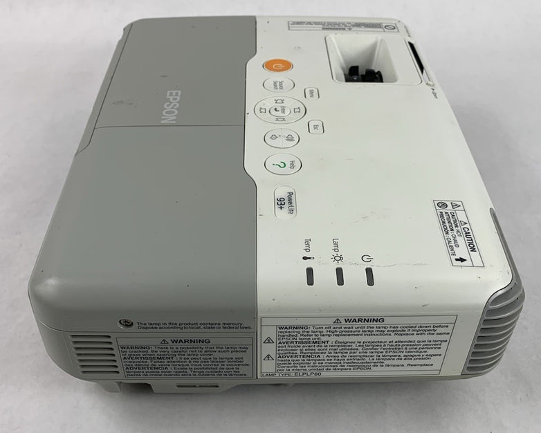 Epson PowerLite 93+ H382F LCD Lamp Projector 1104 Lamp Hours - Lamp Hours