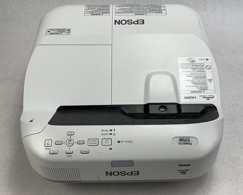 Epson H603A PowerLite 575W LCD Projector No Remote 574 Lamp Hours