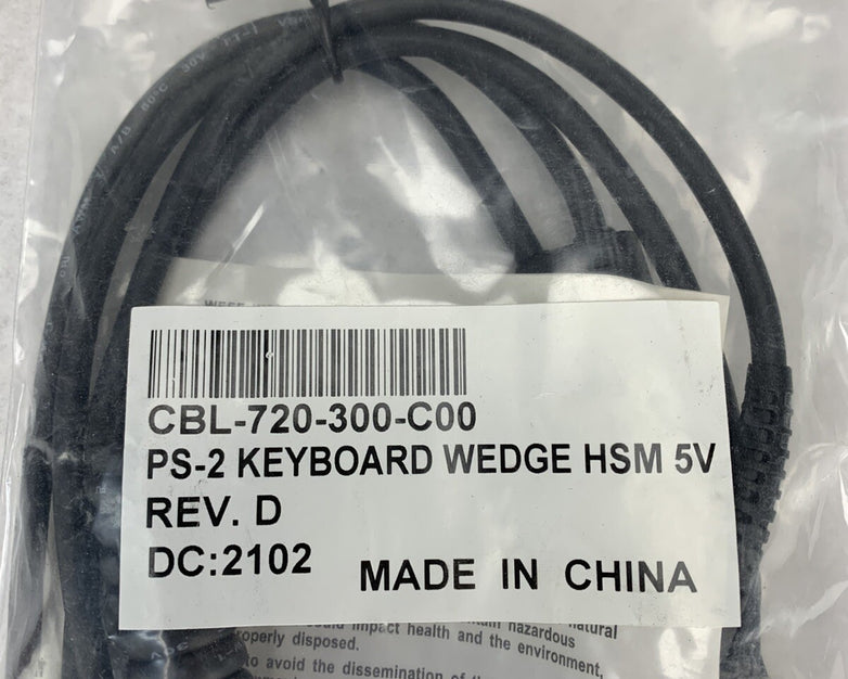 CBL-720-300-C00 PS-2 Keyboard Wedge HSM 5V Rev D (Lot of 2)