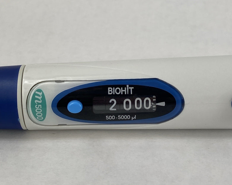 Biohit m5000 500-5000 µL Single Channel Handheld Manual Pipette