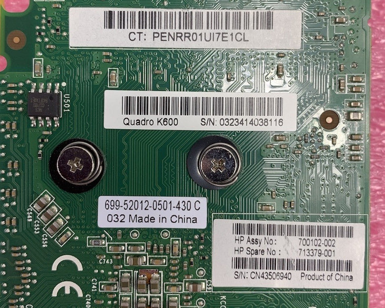 Nvidia Quadro K600 1GB GDDR3 Video Graphics Card