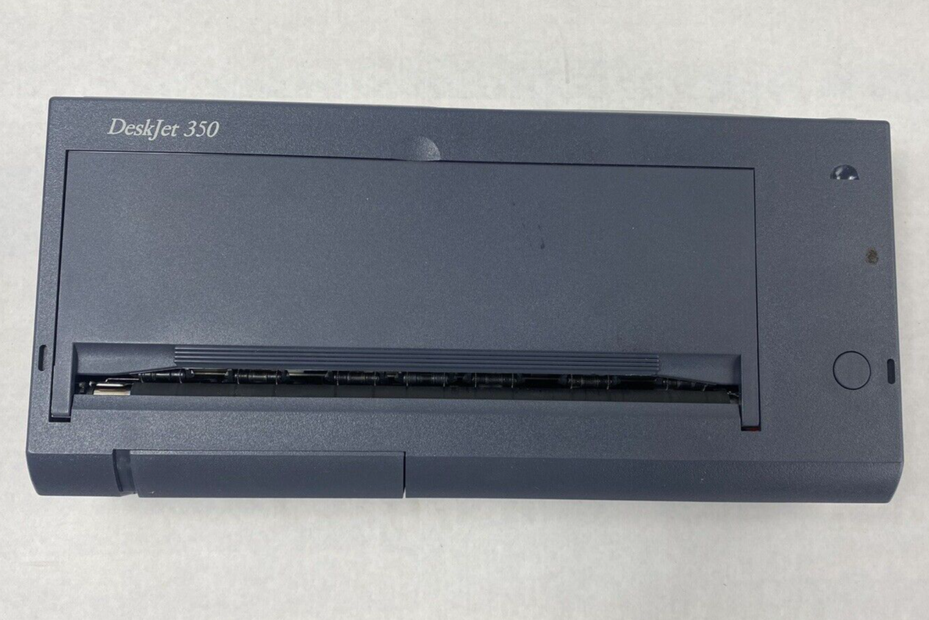 Hewlett Packard DeskJet 350 Mobile Printer Power Tested w/ AC Adapter