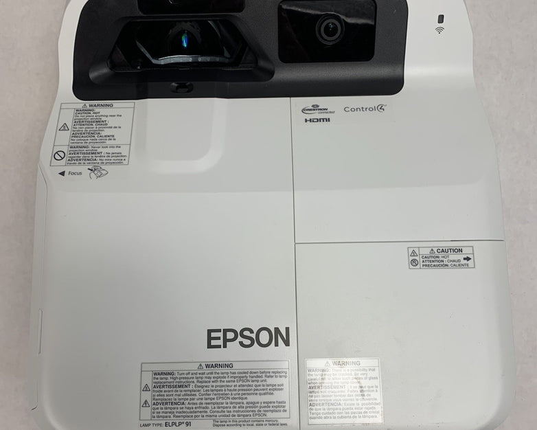 Epson PowerLite 695Wi H740A LCD Lamp Projector 1854 Lamp Hours - No Remote