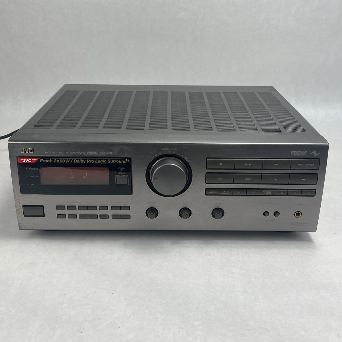 JVC RX-515VTN Dolby Pro Logic AV Receiver For Parts Or Repair1