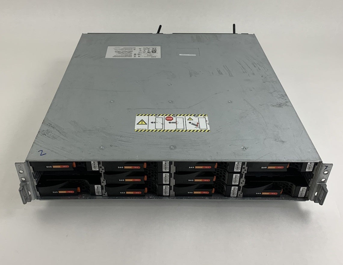EMC EAE 100-542-104-01 12-Bay Storage Array Missing Two Caddies No Caddy Cover1