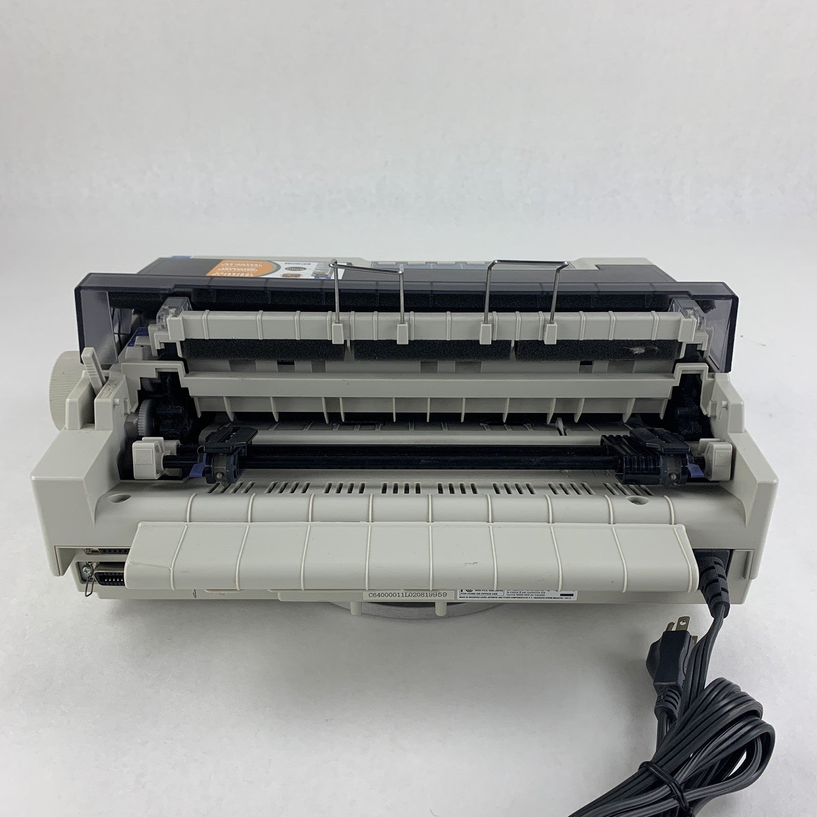 Epson LX-300+II P170B Dot Matrix 9-Pin Printer Bad Paper Feed Tested No Ribbon