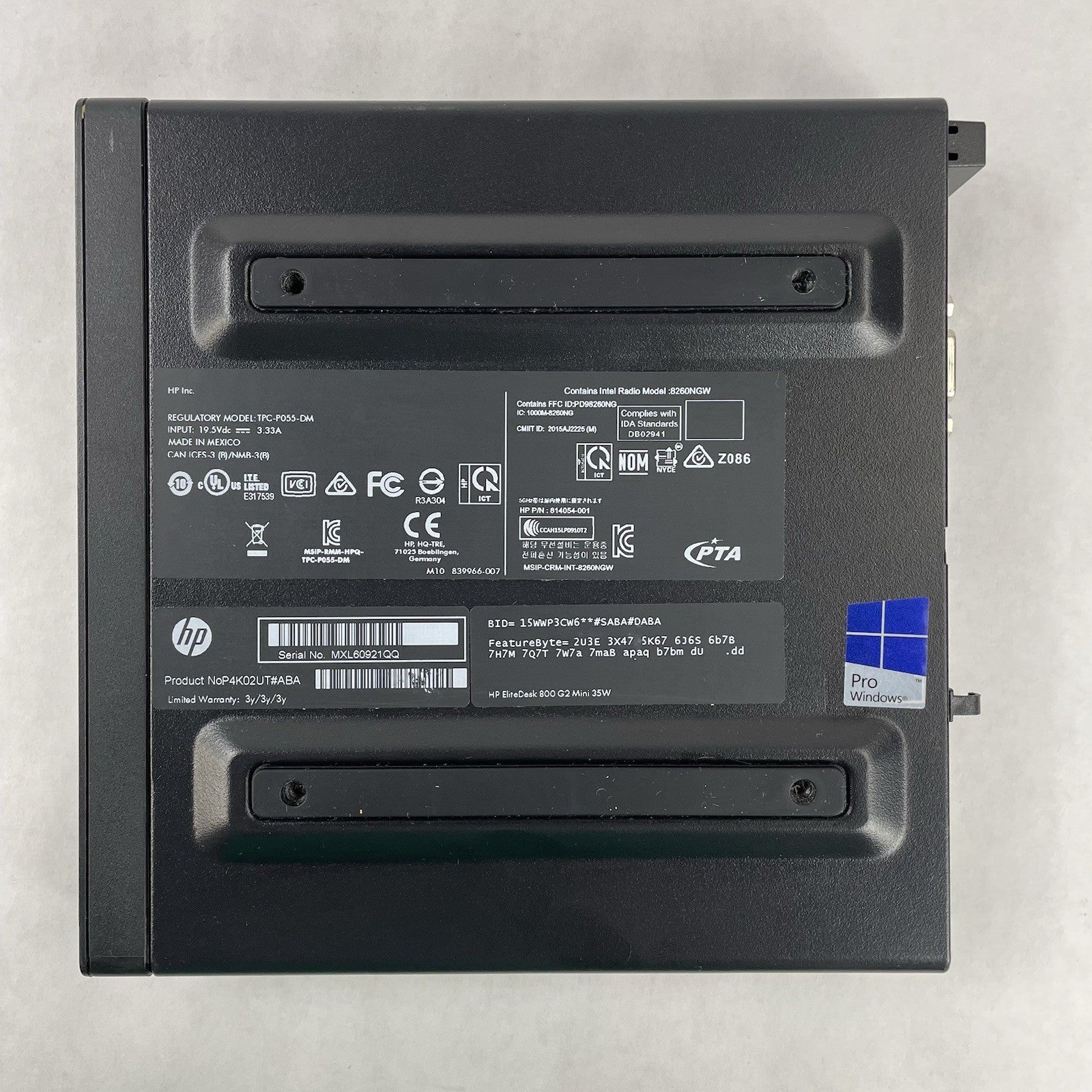 HP EliteDesk 800 G2 Micro i5-6500T 2.50 GHz 8 GB RAM No SSD/OS/AC6