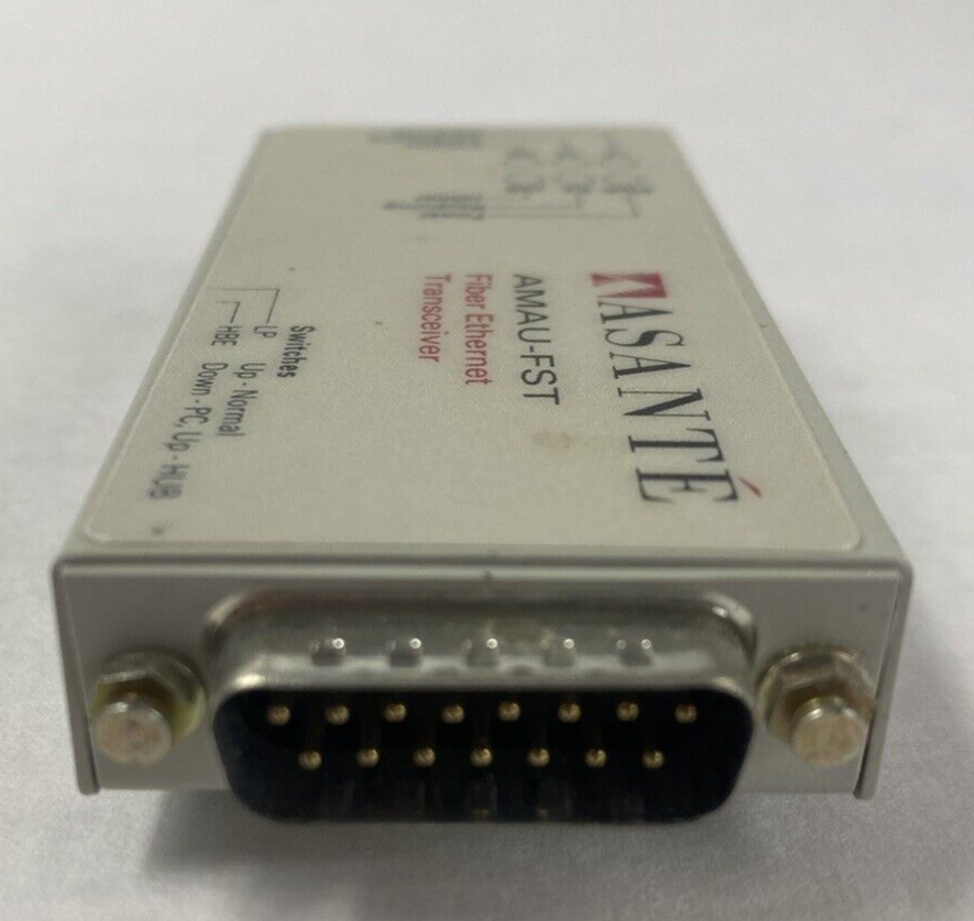 Lot of 5 Asanté AMAU-FST Fiber Ethernet Transceiver Untested