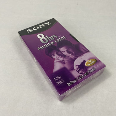 Sony T-160 8hrs Premium Grade VHS Video Cassette Brand New (Lot of 10)