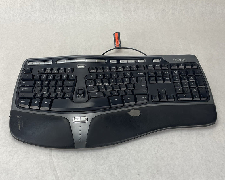 Microsoft 4000 V1.0 KU-0462 1048 Natural Ergonomic Keyboard USB Tested