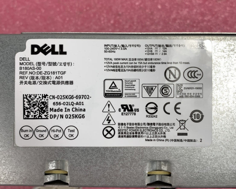 Dell Optiplex B180AS-00 180W Computer Power Supply