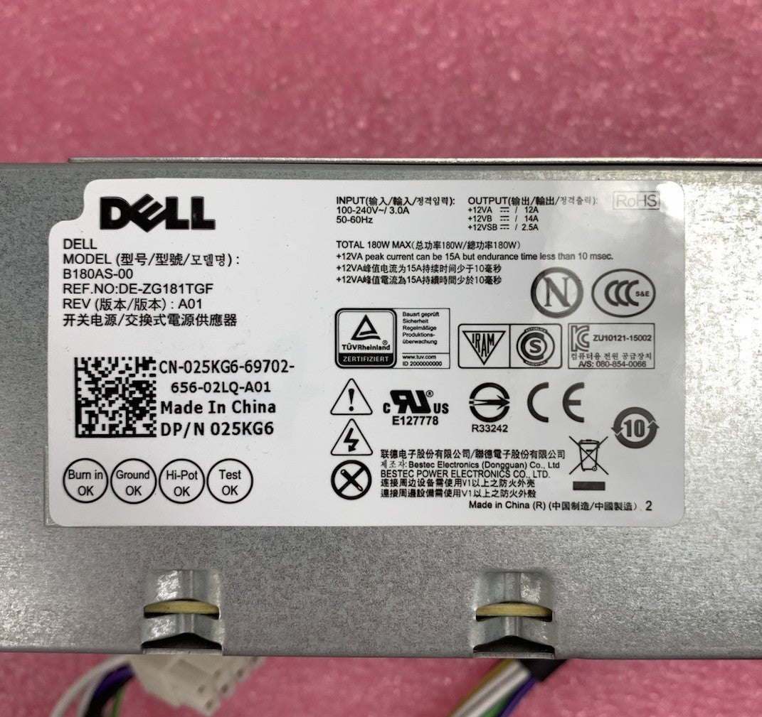 Dell Optiplex B180AS-00 180W Computer Power Supply6