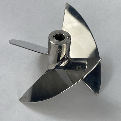 Unbranded Bioreactor Elephant Ear 3-Blade Vortex Mixer Propeller