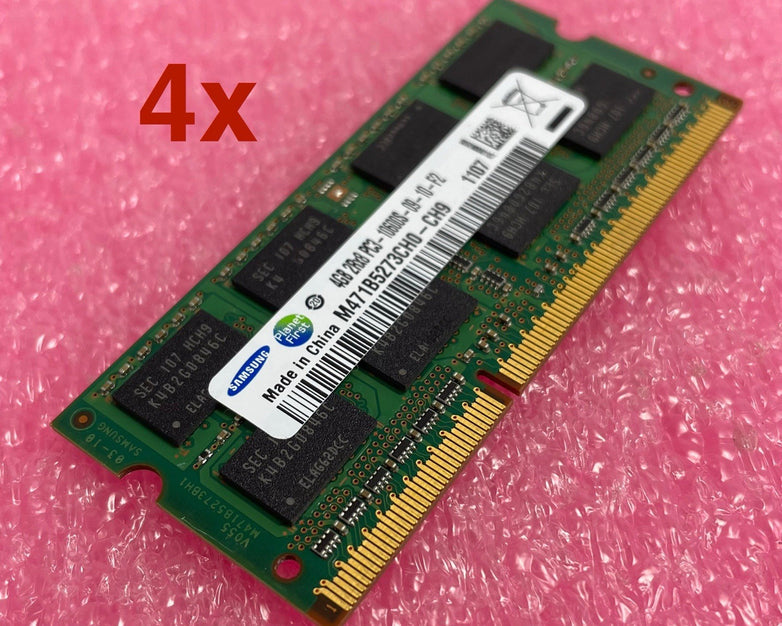 Samsung M471b5273CH0-CH9 4GB PC3-10600s DDR3 Memory Modules Lot of 4