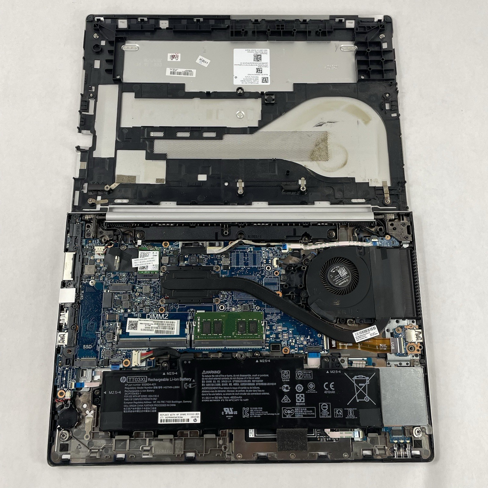 HP EliteBook 850 G6 15.6" i5-8365U 1.60 GHz 8 GB RAM No SSD/OS/AC - Bad USB16