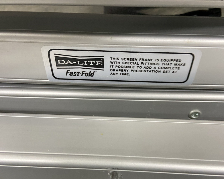 Da-Lite Fast-Fold Deluxe Projection Screen Frame - No Screen - Parts or Repair