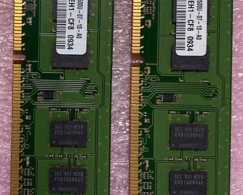 Lot( 2 ) 1GB Samsung M378B2873EH1-CF8 PC3-8500 DDR3-1066 Desktop RAM Memory