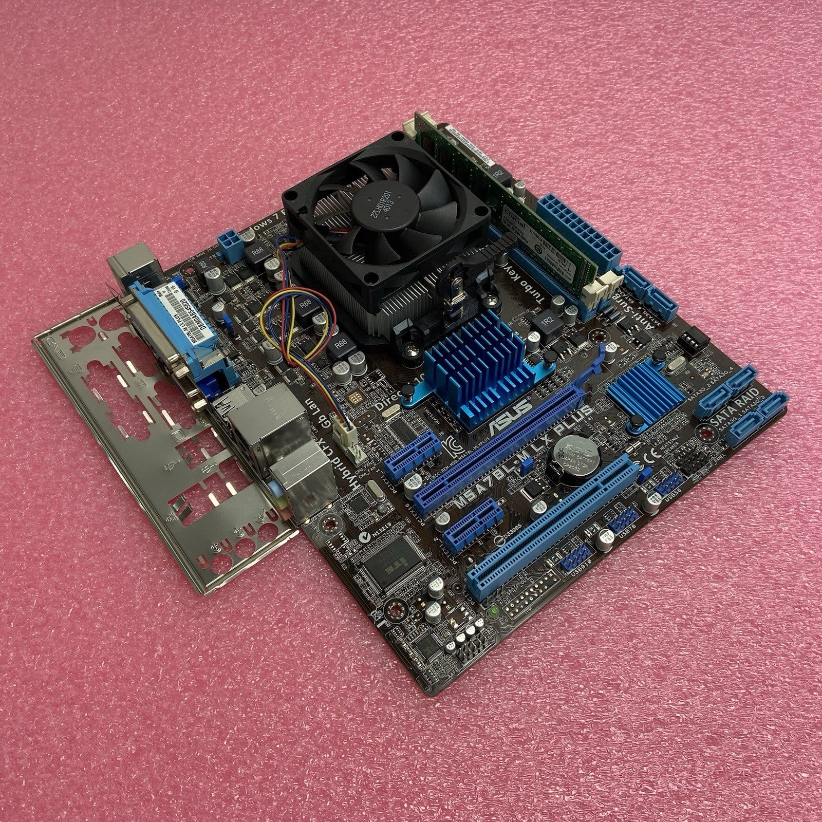 ASUS M5A78L-MLX PLUS Motherboard AMD Sempron 145 2.8GHz 2GB RAM w/Shield0