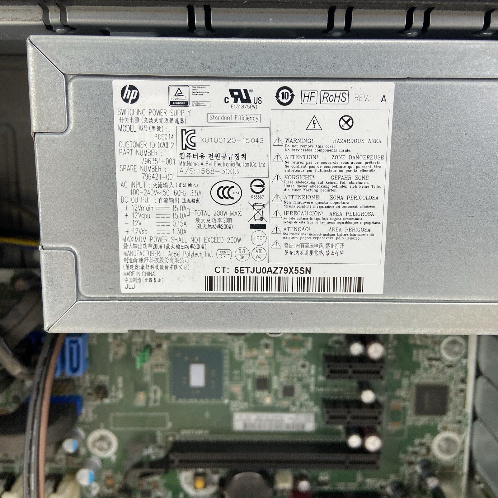 HP ProDesk 600 G2 SFF Intel Core i5-6500 3.2GHz 8GB RAM No HDD No OS10